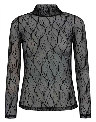 Mercy CC Mest Turtleneck Bluse - Black